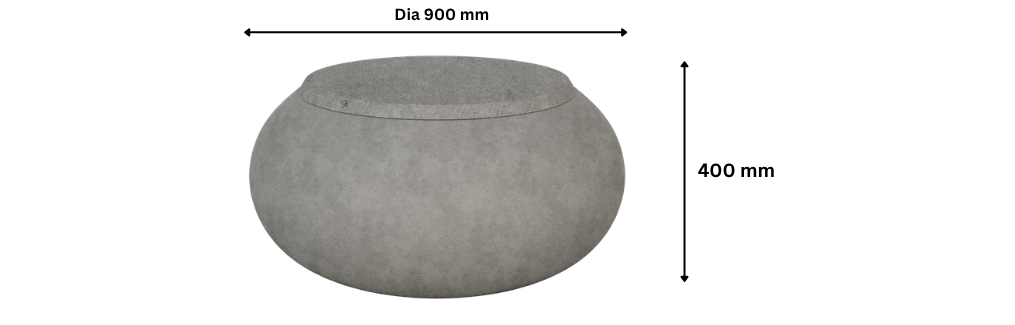 DECO Pebbles Stool dimensions