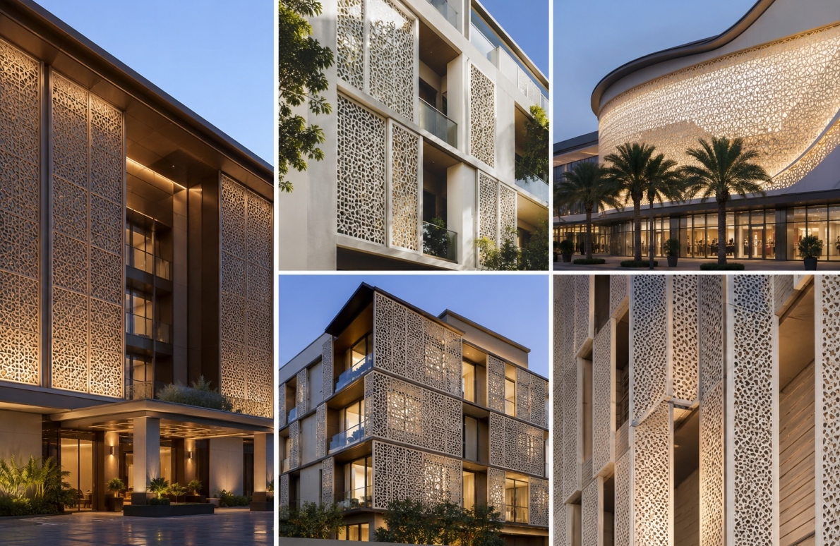 Modern Jali Façade Design Ideas for Hotels, Malls and Premium Residences