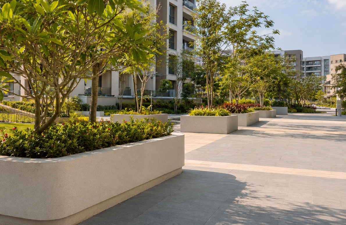 GRC Planters for Township 