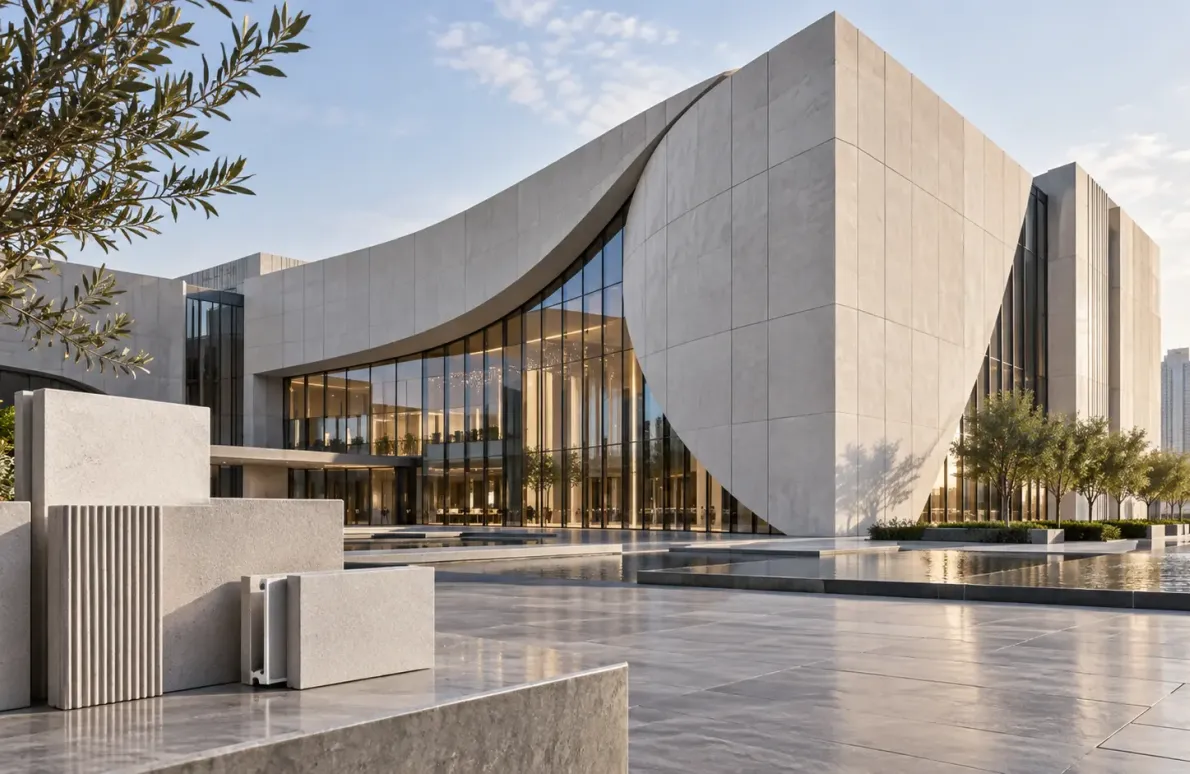 UHPC Cladding Panels for Landmark