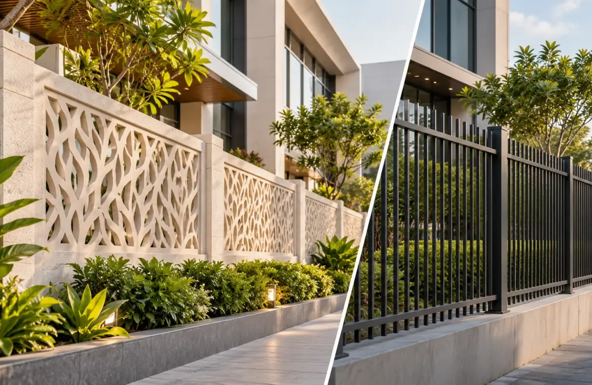 GRC Fences vs Metal Fencing